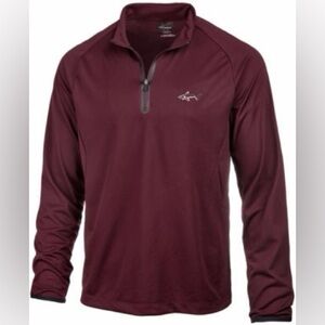 Greg Norman for Tasso Elba Burgundy Long Sleeve Shirt